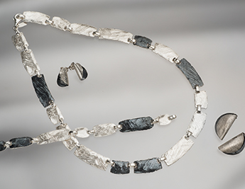 White and Black Dialogue Collection | White & Oxidized Silver Jewelry