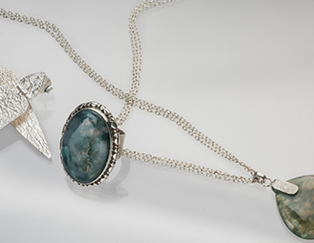 Black Sea Collection | 925 Sterling Silver Jewelry with Ocean Jasper, Labradorite, Moonstone and Agate