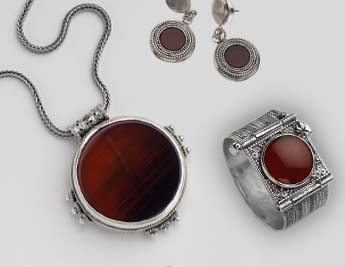 Red Moon Collection | 925 Sterling Silver Jewelry with Carnelian
