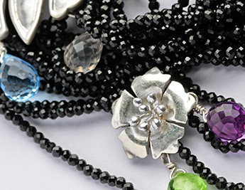 Strands Collection | Handmade Limited Edition 925 Sterling Silver Jewelry with Black Spinel