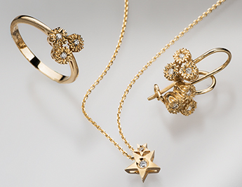 Stars Collection | 9K Gold Jewelry with Diamonds