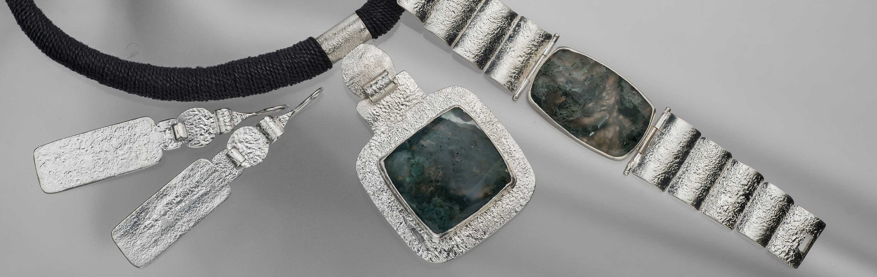 Ocean Collection | Handmade Limited Edition 925 Sterling Silver Jewelry with Agate and Jasper