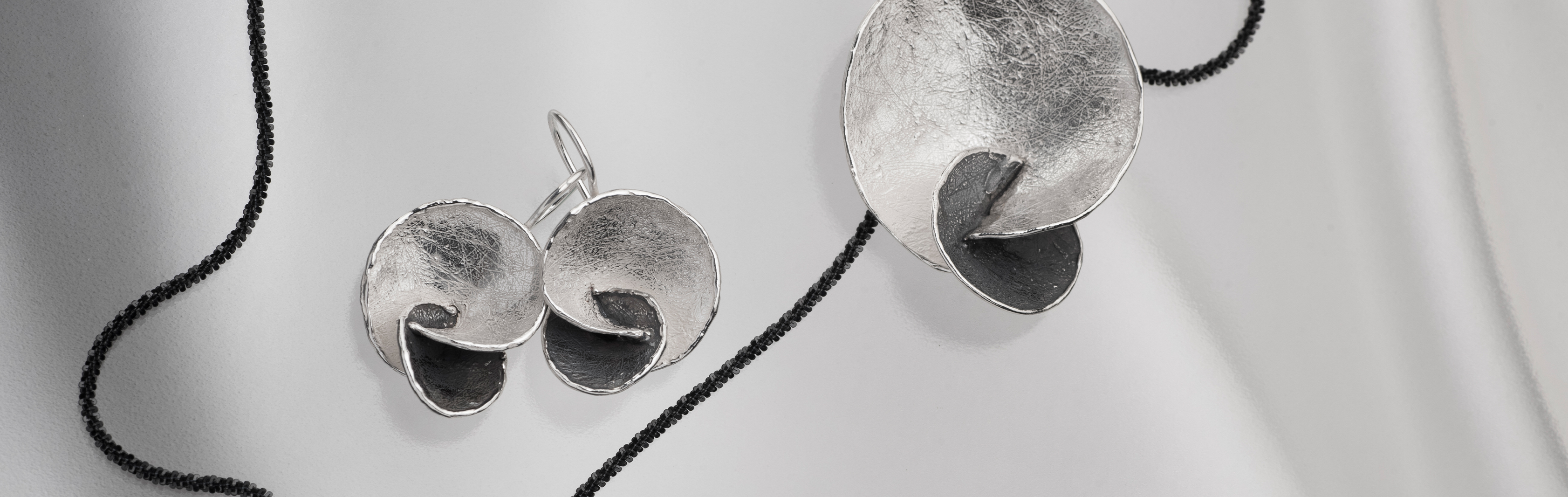 Yin and Yang Collection | White & Oxidized Silver Jewelry