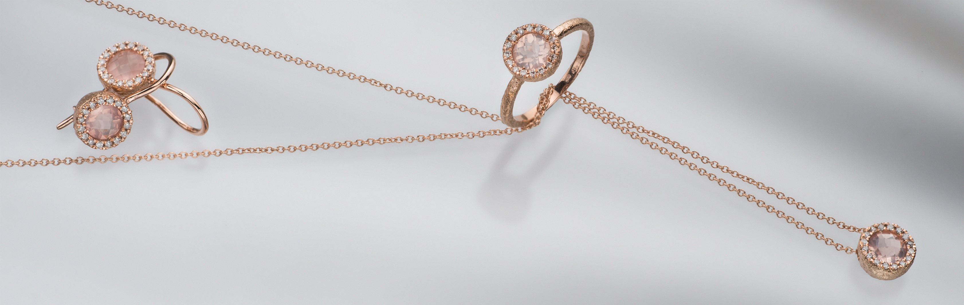 Rose Gold Collection | 14K Rose Gold and Rose Quartz Jewelry