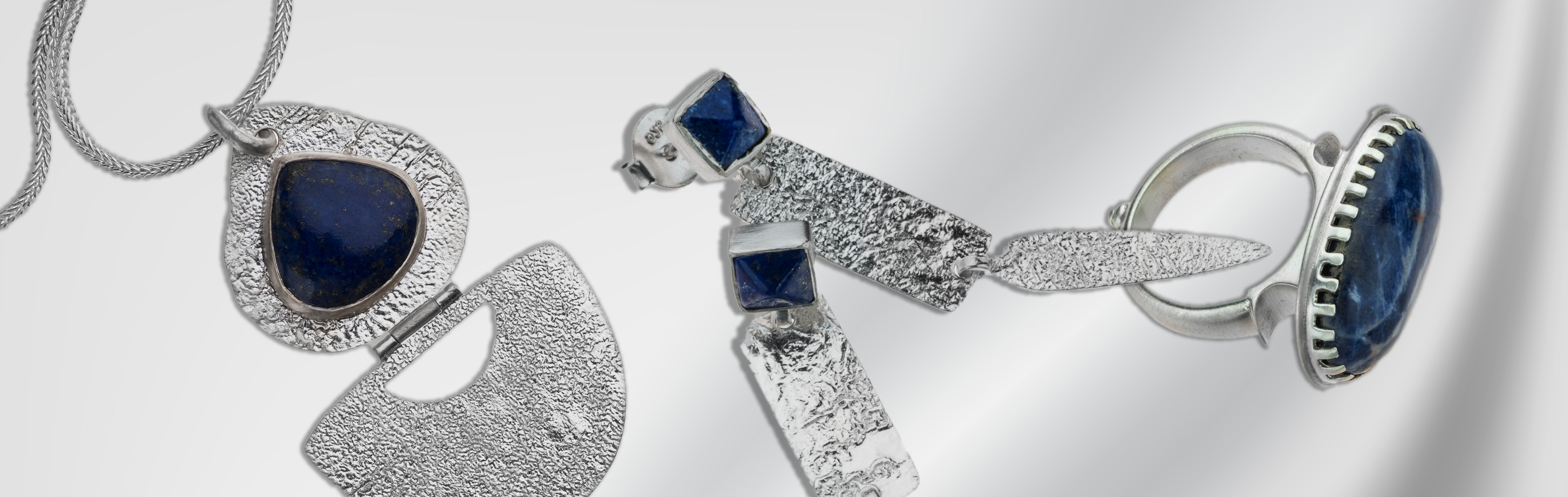Veronica Collection | 925 Sterling Silver Jewelry with Lapis Lazuli Sodalite