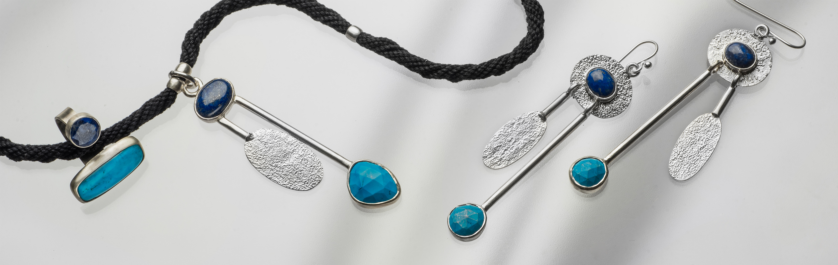 Blue Sea and Sky Collection | 925 Sterling Silver Jewelry with Turquoise and Lapis lazuli