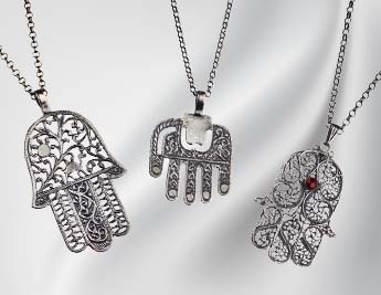 Hamsa Hamsa Hamsa Collection | Handmade 925 Sterling Silver Filigree Jewelry