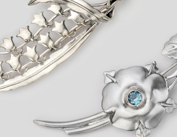 Blossom Collection | Limited Edition 925 Sterling Silver Clothes Brooch