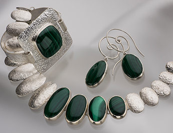Green Meadow Collection | 925 Sterling Silver Jewelry with Malachite