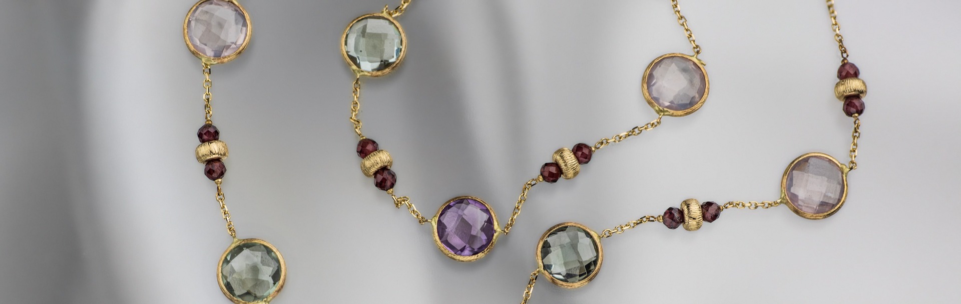 14K Gold Jewelry with Natural Gemstones 