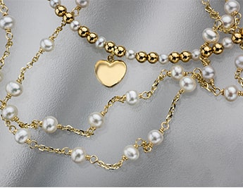 Golden Beam Collection | 14K Gold Jewelry with Pearls