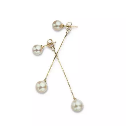 14K Gold Earrings with Pearls