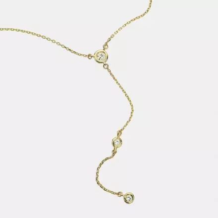 14K Gold Necklace with Diamond