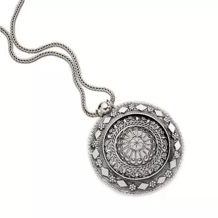 Statly Filigree Handmade Silver Necklace