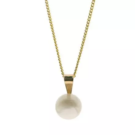 9K Gold Classic Round Pearl Necklace