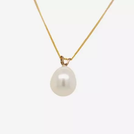 9K Gold Pearl Pendant Necklace