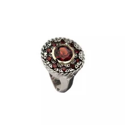Silver Ring with Garnet stone