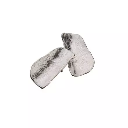 925 Rectangular Silver Stud Earrings