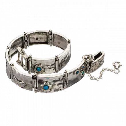 Silver Bracelet with Opal