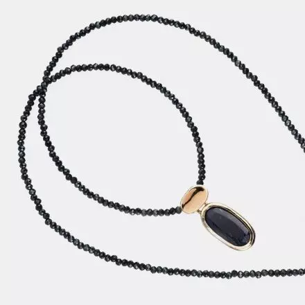 9K gold Necklace with Sapphire