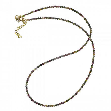Tourmaline Necklace with 9k Gold clasp