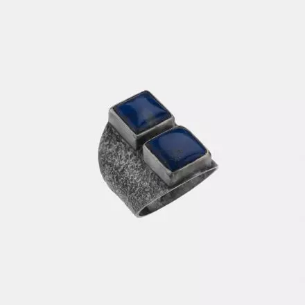Silver Ring with Lapis