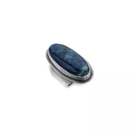 Silver Ring with Sodolite