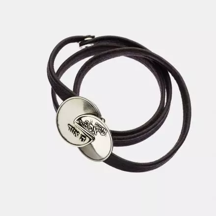 Silver&Leather Bracelet "Shema Israel"