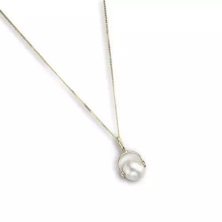 14K Gold Necklace with Pearl