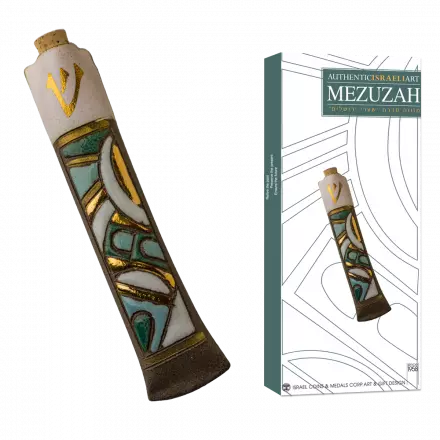 Handmade Ceramic Gates of Jerusalem Series Mezuzah Case