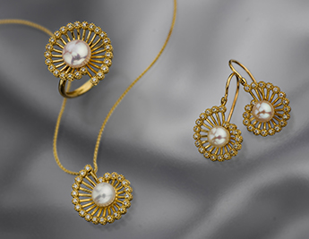 Grandeur Collection | 14K Gold Jewelry with Pearls and Diamonds