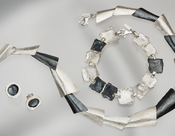 Overlap Collection | White & Oxidized Silver Jewelry