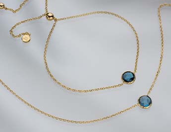 Oasis Collection | 14K Gold and London Blue Topaz Jewelry
