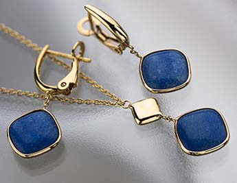 Selene Collection | 14K Gold and Chalcedony Jewelry