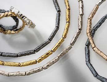 Spirals Collection | White, Oxidized & Gilded Silver Jewelry
