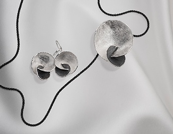 Yin and Yang Collection | White & Oxidized Silver Jewelry