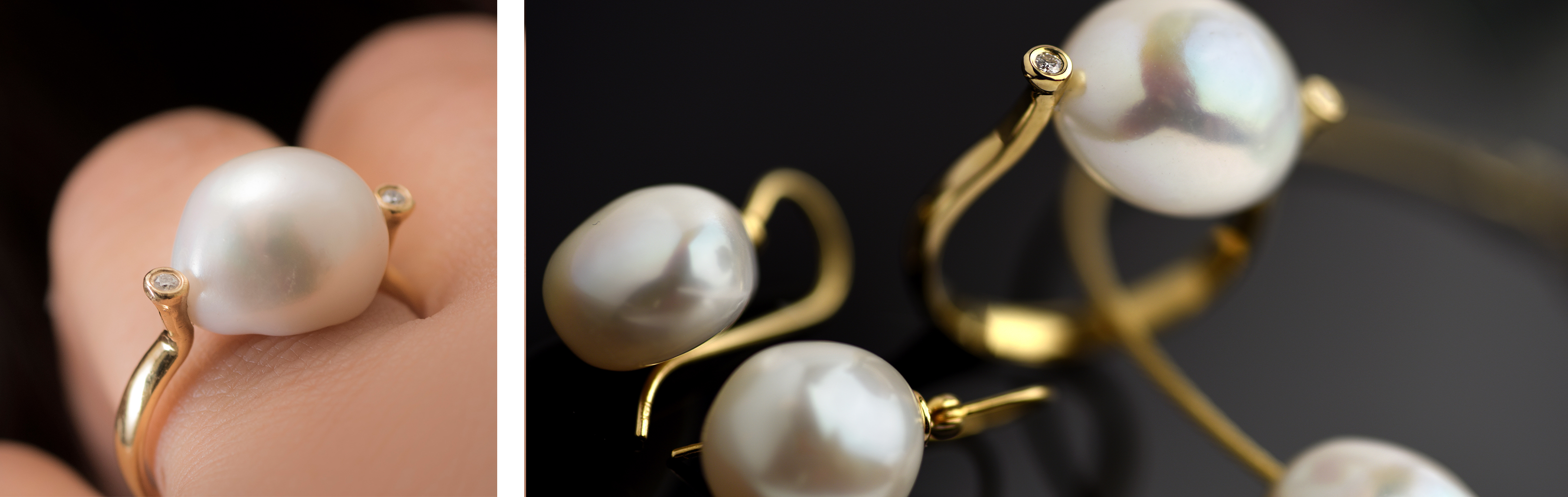 Exquisite Pearls Collection | 14K Gold Jewelry with Pearls and Diamonds