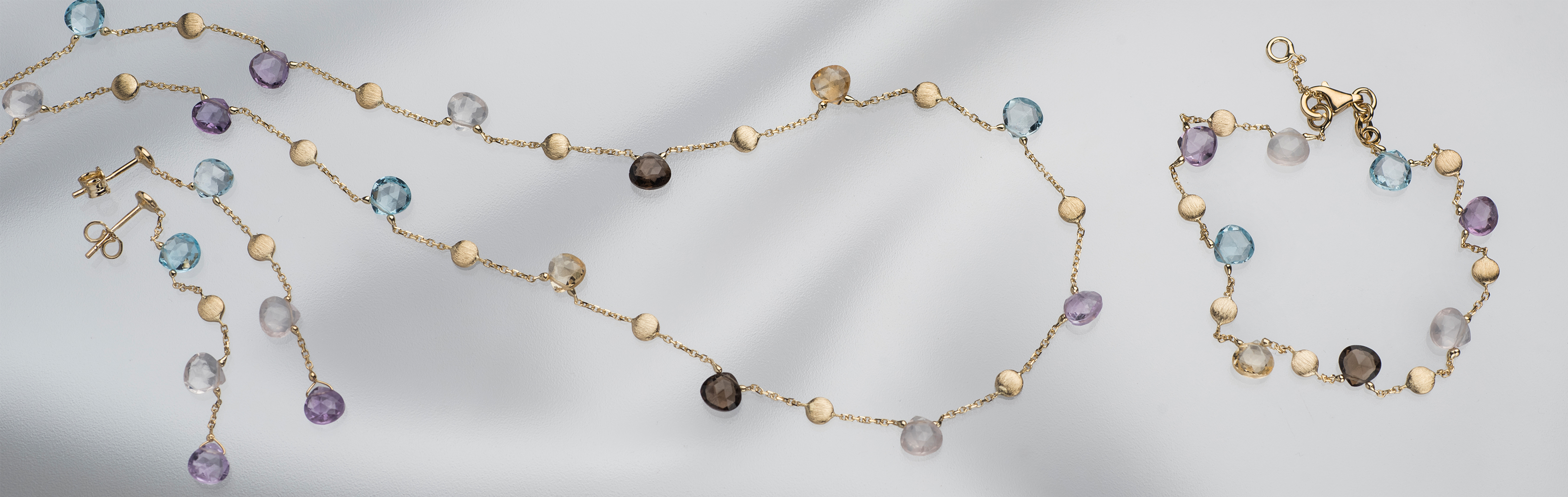 Pastel Collection | 14K Gold Jewelry with Natural Gemstones