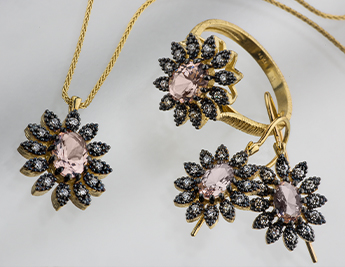 Morganite Collection | 14K Gold Jewelry with Morganite and Diamonds