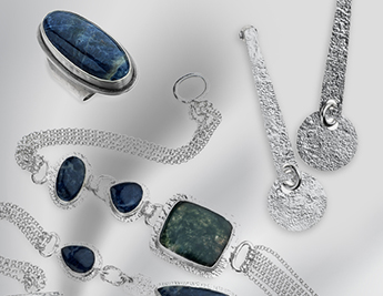 Eye of the Storm Collection | 925 Sterling Silver Jewelry with Moss Agate Sodalite