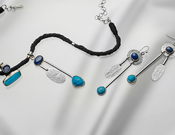 Blue Sea and Sky Collection | 925 Sterling Silver Jewelry with Turquoise and Lapis lazuli