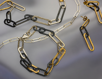Forever Entwined Collection | White, Oxidized & Gilded Silver Jewelry