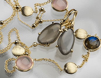 Meteor Collection | 14K Gold Jewelry with Moonstone