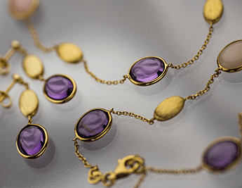 Lavender Collection | 14K Gold Jewelry with Amethyst and Opal