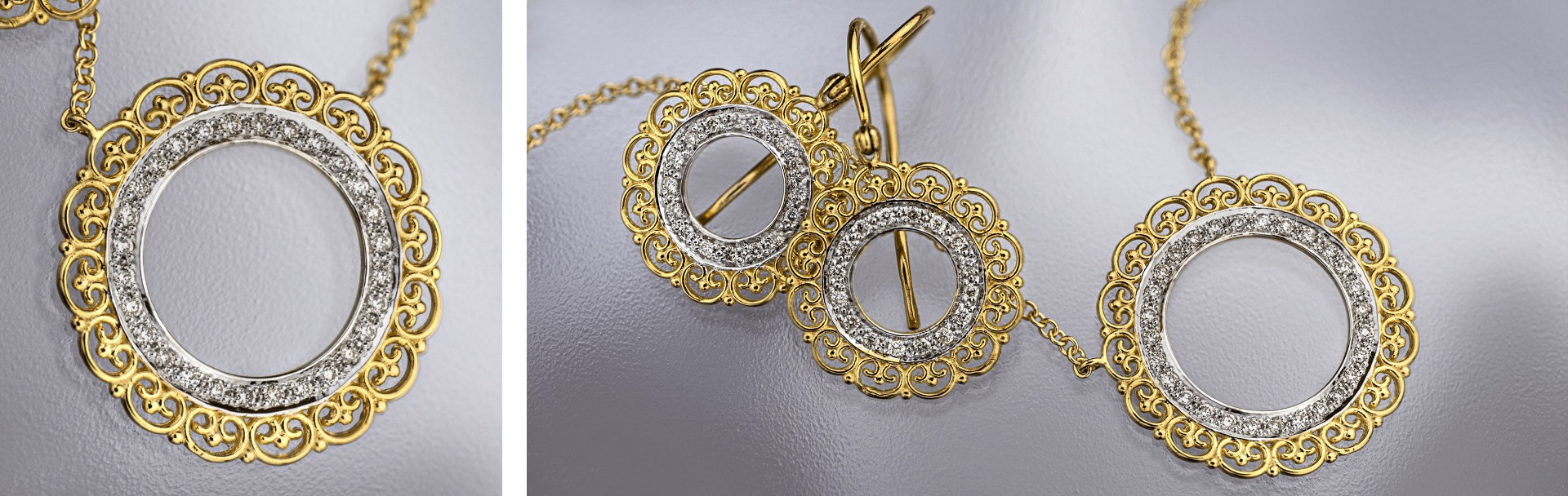 14K Gold and Diamonds Jewelry