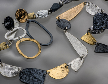 Shape and Texture | White, Oxidized & Gilded Silver Jewelry