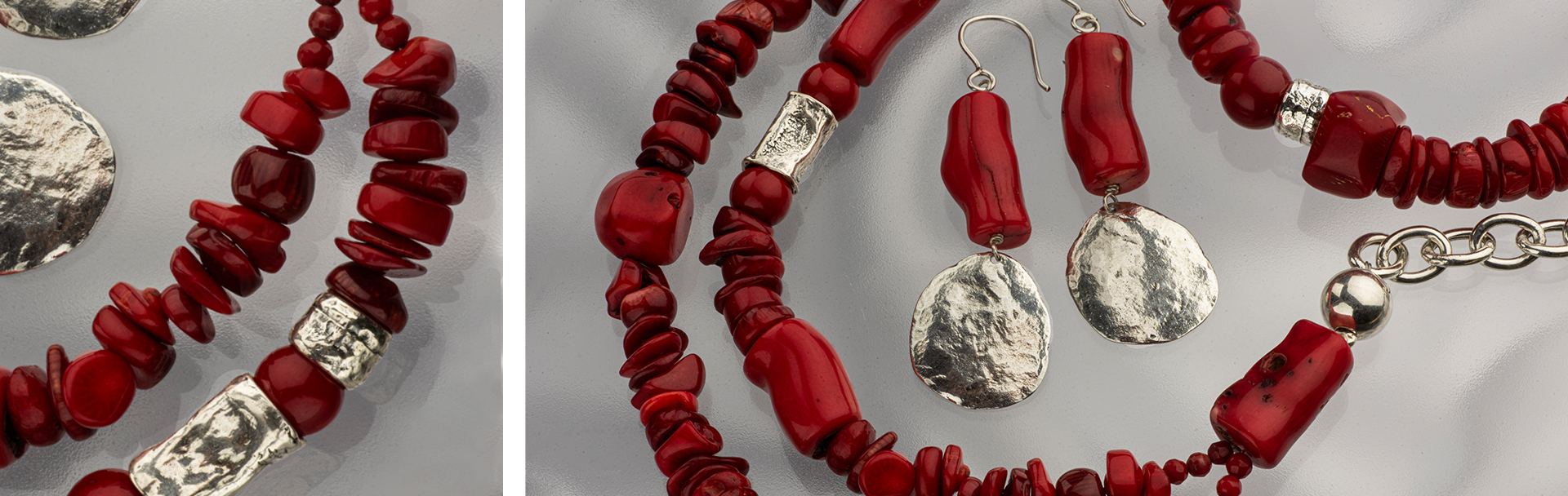 925 Sterling Silver Jewelry with Coral