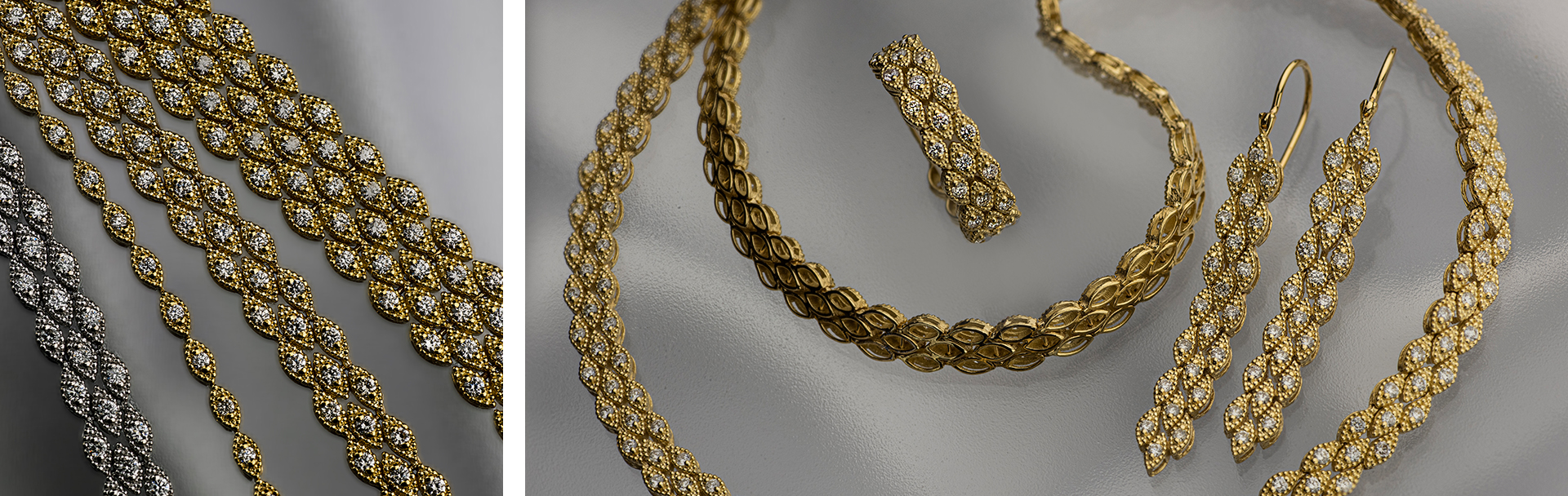 14K Gold and Diamonds Jewelry