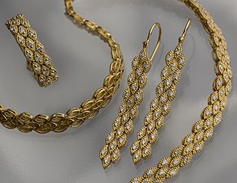 Corn Harvest Collection | 14K Gold and Diamonds Jewelry