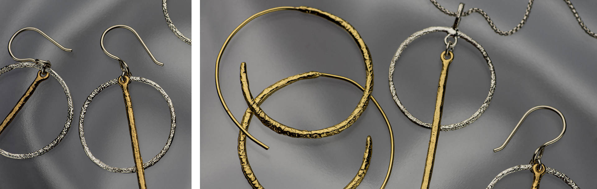 925 Sterling Silver & 18K Gold Jewelry